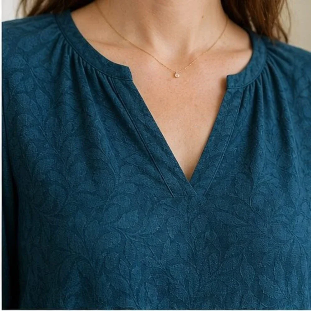 Camel Lace Trim Top